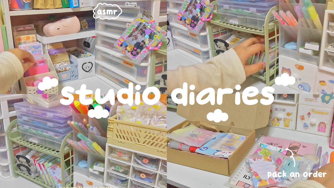 Pack an order ASMR ~ shopee orders, studio diaries // philippines