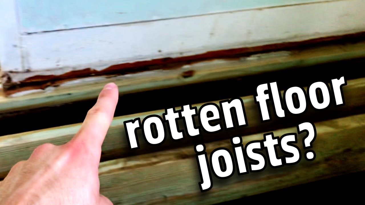 Rotten Floor Joists + Subfloor? EASY! Repairing/Replacing our Bouncy, Rotted Floor