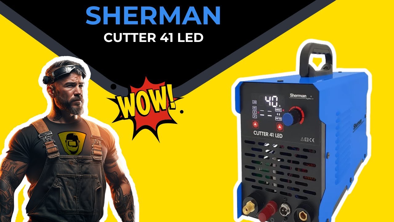Przecinarka plazmowa Sherman CUTTER 41 LED - obsługa, test, pokaz cięcia