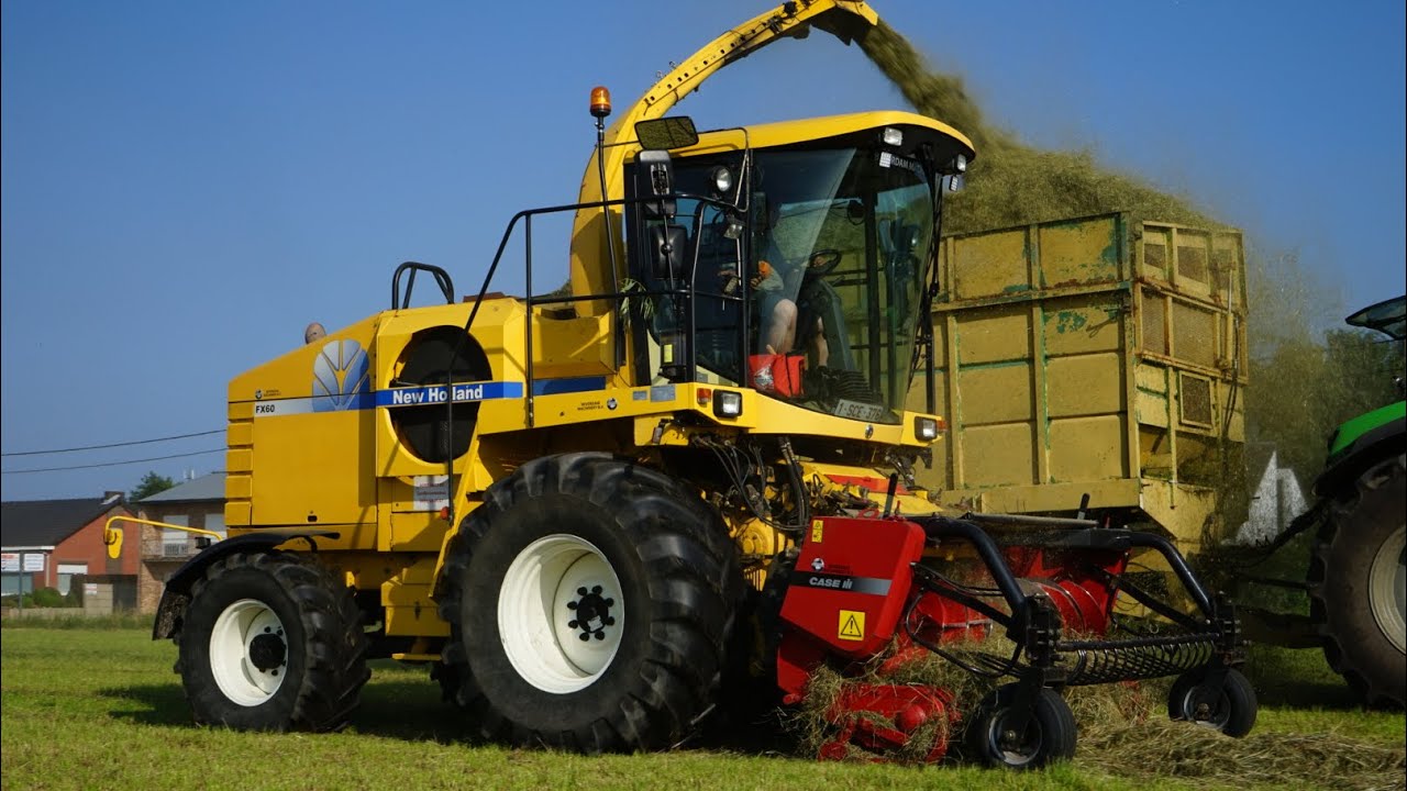 Chopping Grass | Agro smet BVBA | New Holland FX 60 | Case | John Deere | Deutz-Fhar