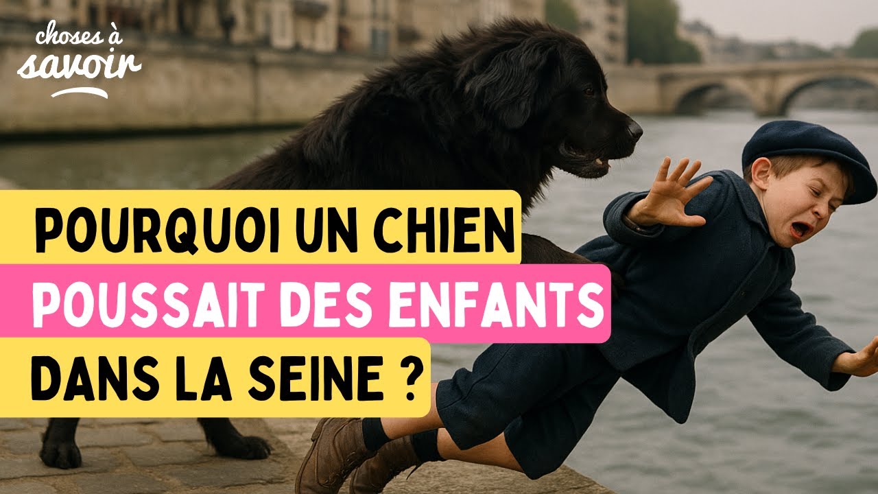 Pourquoi un chien poussait-il des enfants dans la Seine ?