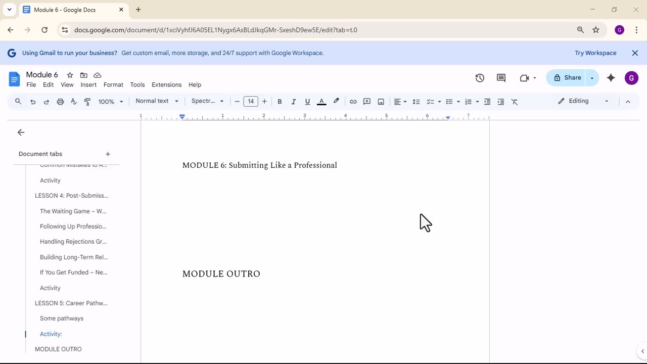 Module 6 Outro &ndash; Submitting Like a Professional, Master the Grant Submission Process with Confidence
