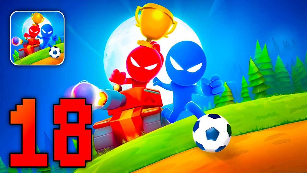 Stickman Party - Gameplay Part 18 Random Funny MiniGames 1 2 3 4 Plyer Free New Update Adventure