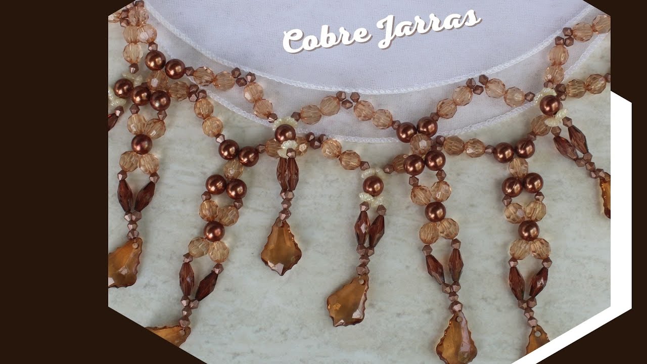 Artesanato passo a passo: Cobre jarras de pérolas e cristais😍