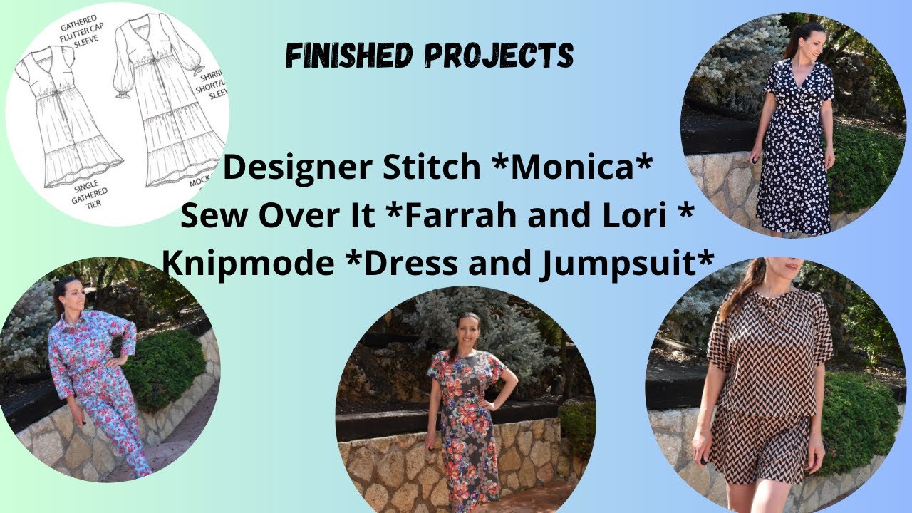 Finished sewing projects! #DesignerStitch #SewOverIt #KnipMode #sewing patterns #