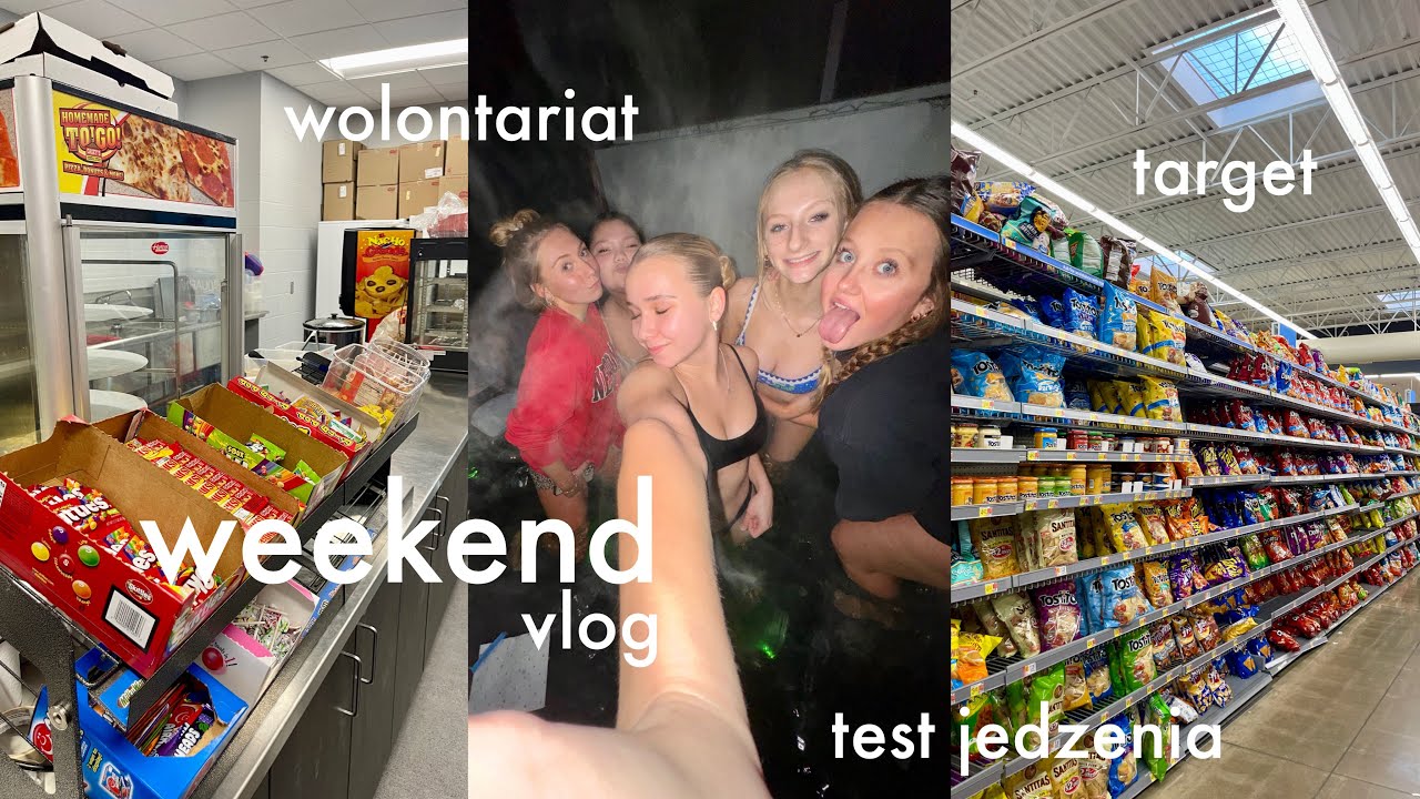 weekend vlog | wolontariat👩‍💻kino🎥 test nowego jedzenia🍔 target🛒