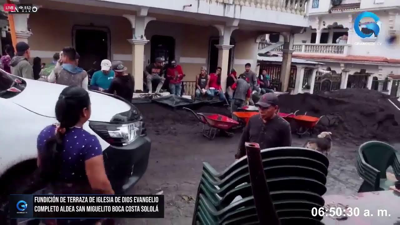 🔴 EN VIVO: FUNDICIÓN DE TERRAZA DE IGLESIA DE DIOS EVANGELIO COMPLETO ALDEA SAN MIGUELITO BOCA COSTA