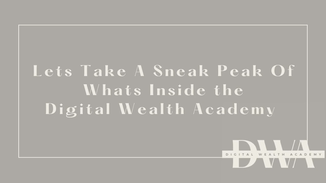 DWA EXPOSED: Digital Wealth Academy - SCAM PROMISES!