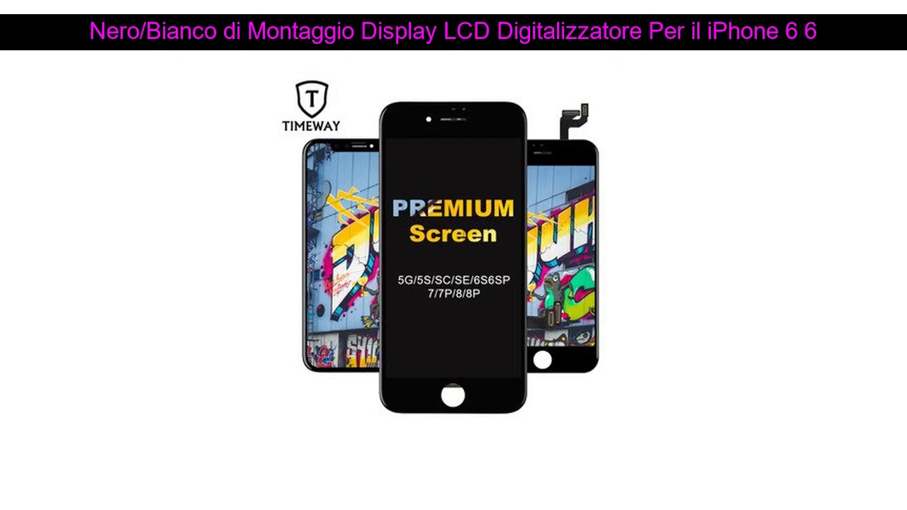 Nero/Bianco di Montaggio Display LCD Digitalizzatore Per il iPhone 6 6P Tianma Qualità LCD Touch Sc