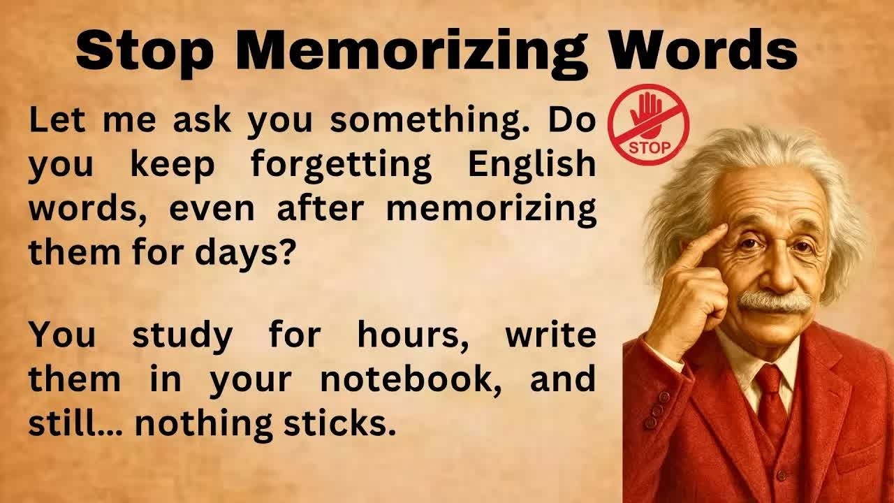 Why You Should Stop Memorizing Vocabulary ｜｜ Improve Your English Speaking