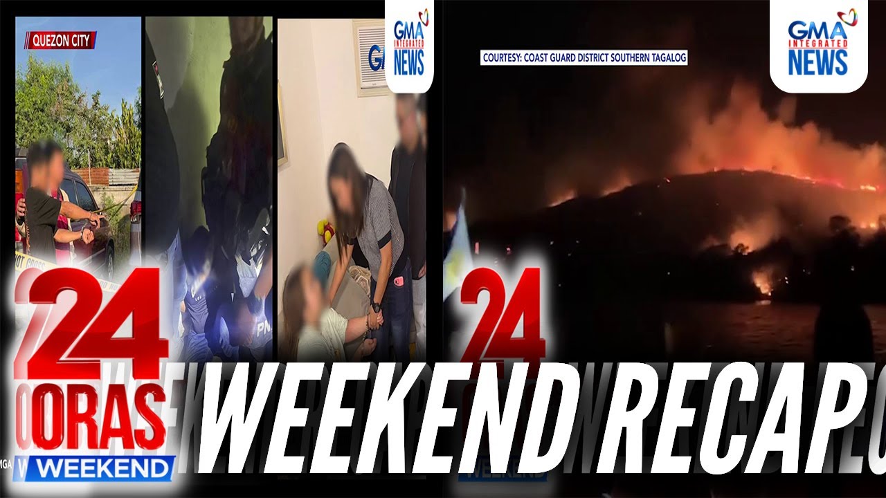 3 suspek sa lady cop-son slay | Bawal epalitiko | Taal island grassfire atbp. | 24 Oras Weekend