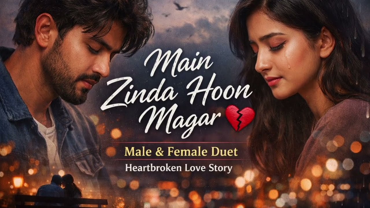 🎵Main Zinda Hoon Magar 💔 | Male ❤️ Female Duet | Soft Pain Lofi Song | Heartbroken Love Story