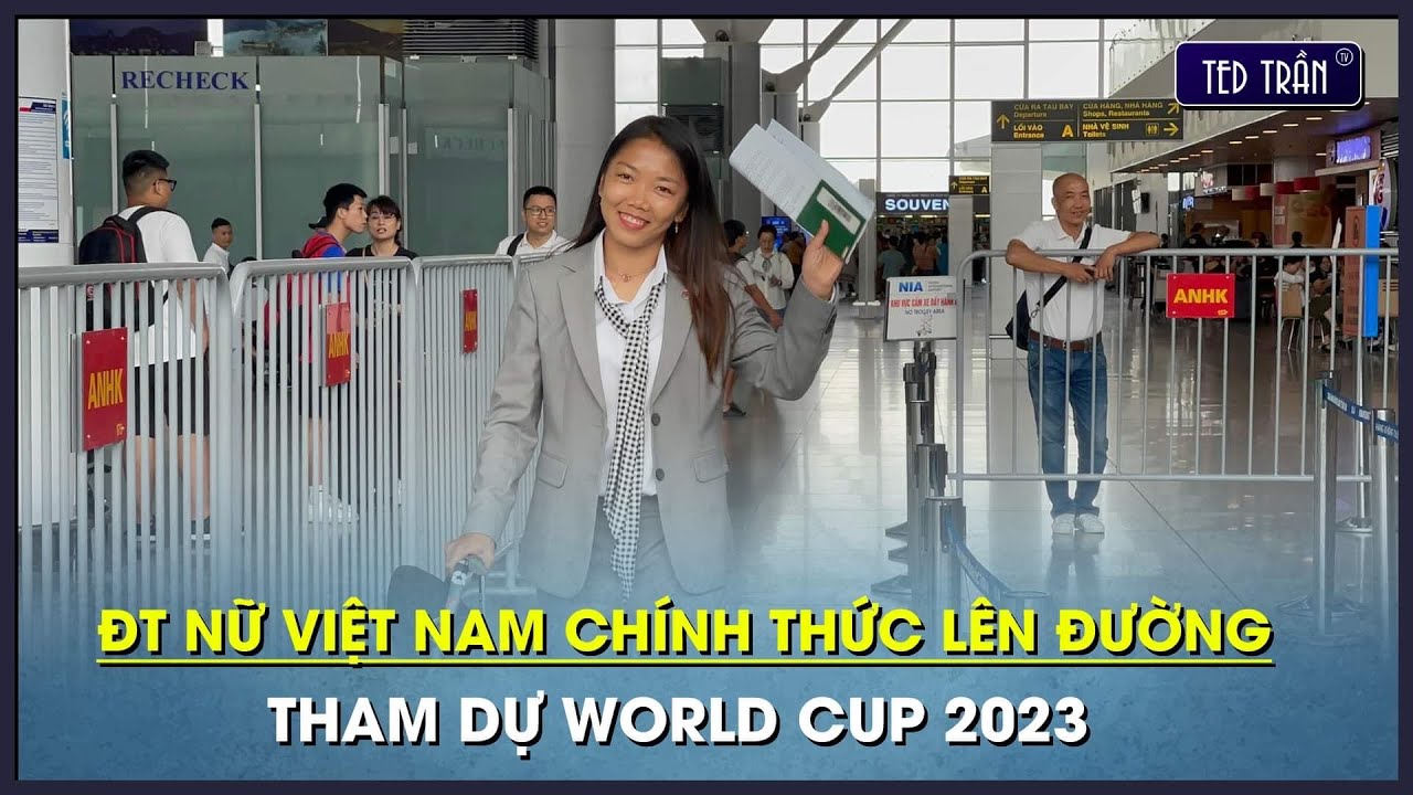 Full toàn cảnh Huỳnh Như, Thanh Nhã và các cô gái vàng ra sân bay lên đường tham dự World Cup 2023