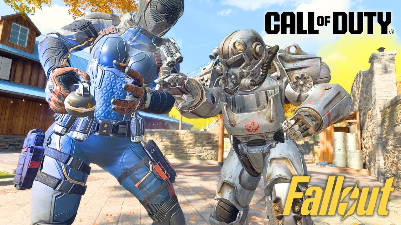 В событии Call of Duty Fallout: Оператор Максимус в силовой броне с добивающими приемами | Добива...