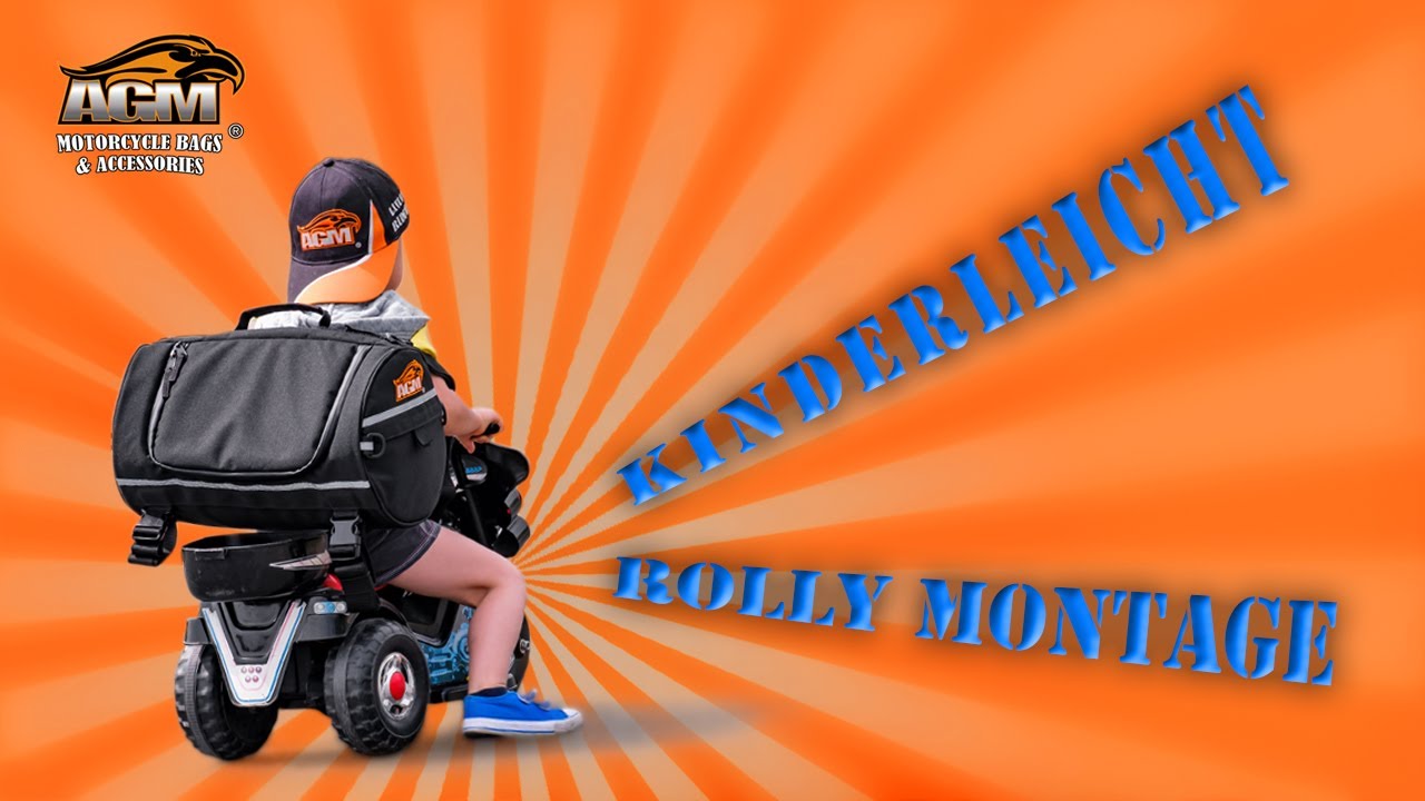 Rolly I AGM Motorradtasche - Schnelle und einfache Montage auf dem Gepäckträger oder an der Sissybar