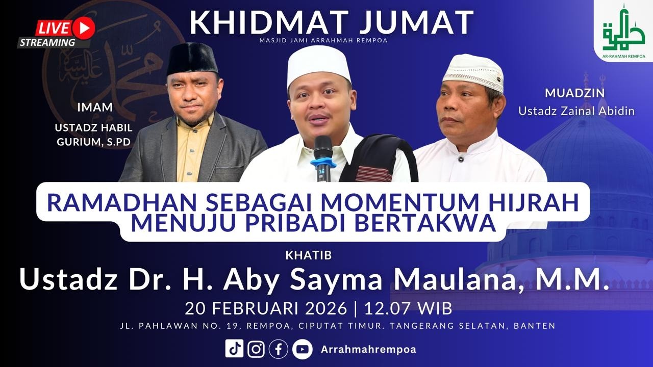 🔴[LIVE] Ramadhan Sebagai Momentum Hijrah Menuju Pribadi Bertaqwa | Dr. H. Aby Sayma Maulana, M.M.