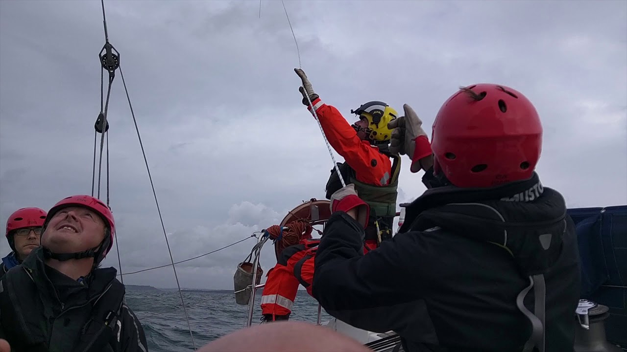 Helicopter HI Line with SailCork and Irish Coast Guard Helicopter Waterford
