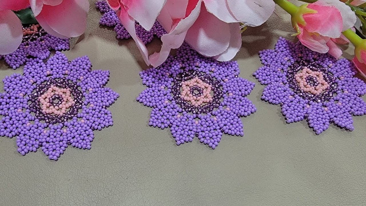 🟣 Como hacer estas hermosas flores para bordados de polleras y blusas