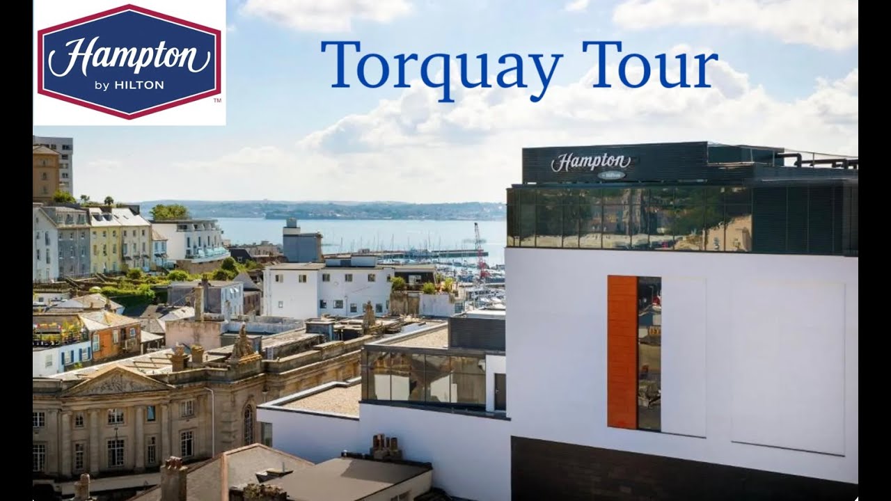 Hampton by Hilton Torquay hotel tour including breakfast and gym