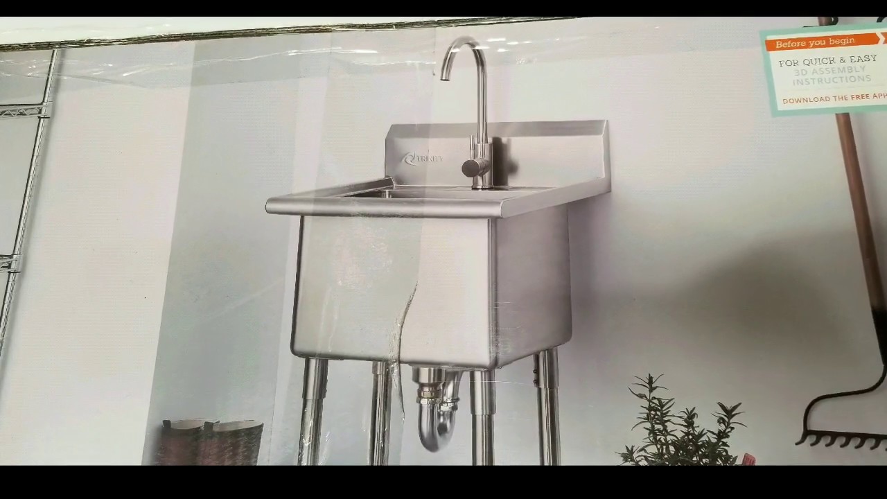 Costco! Trinity Stainless Steel Utility Sink w/ Faucet! $249!!!