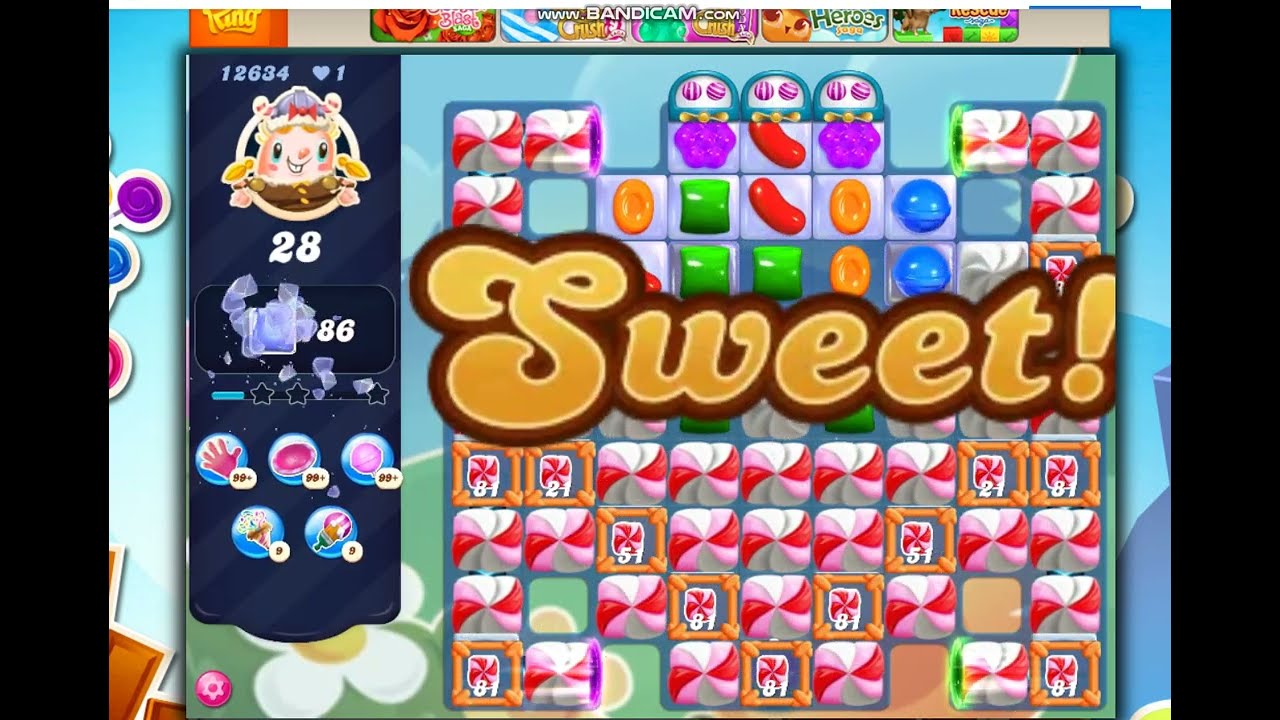 Candy Crush Saga Level 12634  NO BOOSTERS