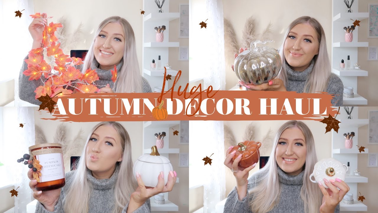 THE BEST AUTUMN HOME DECOR HAUL EVER!🎃 HOMESENSE, TKMAXX, NEXT, POUNDLAND & MORE.. | Sophie Faye
