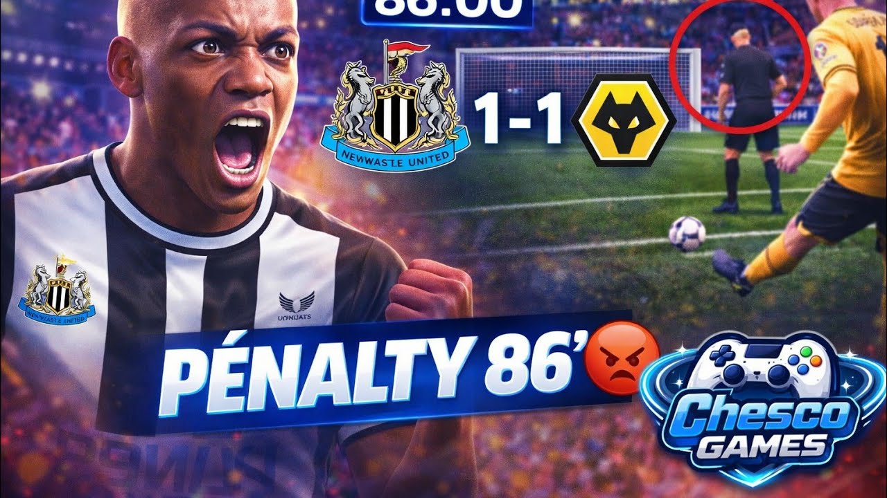 NEWCASTLE 1-1 WOLVES 😡 | PÉNALTY À LA 86’… | EA SPORTS FC 26 Carrière