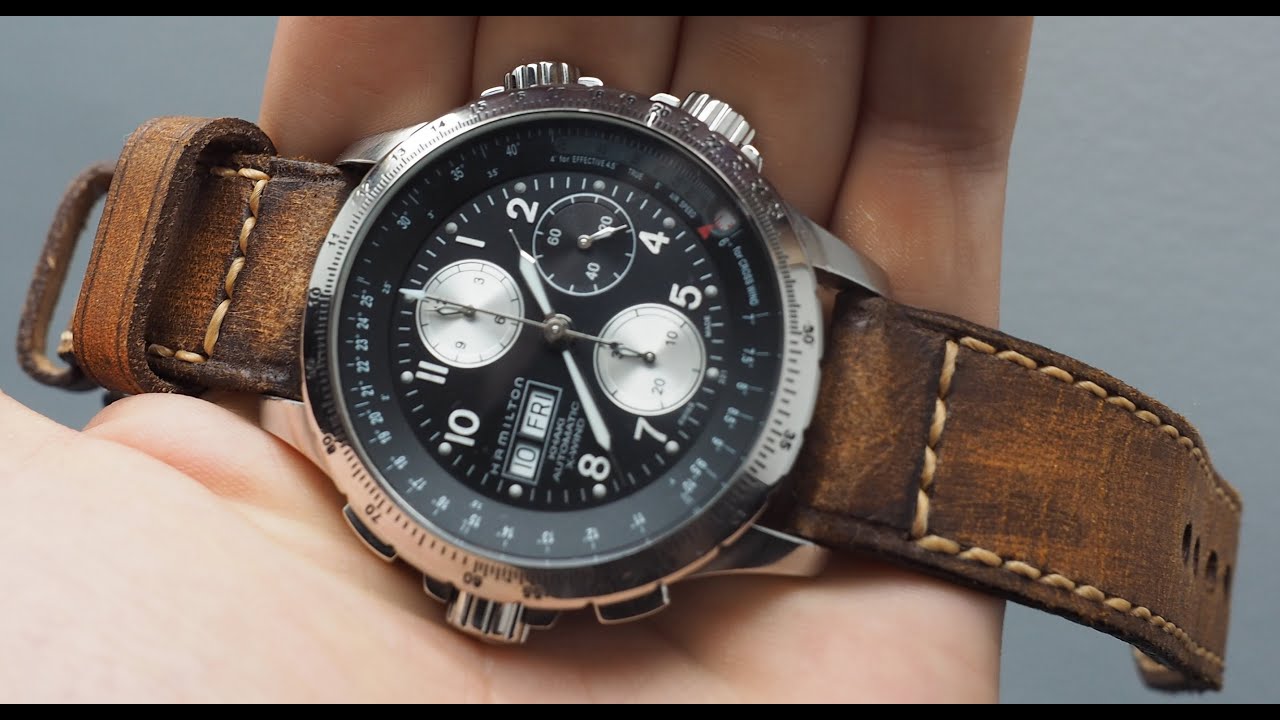 Something for pilots or aviation fans - Hamilton Khaki X Wind Watch H77616533- Valjoux 7750 mod