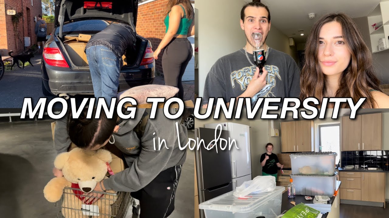 Moving to university in London || leaving my family & boyfriend, unpacking & meeting friends!