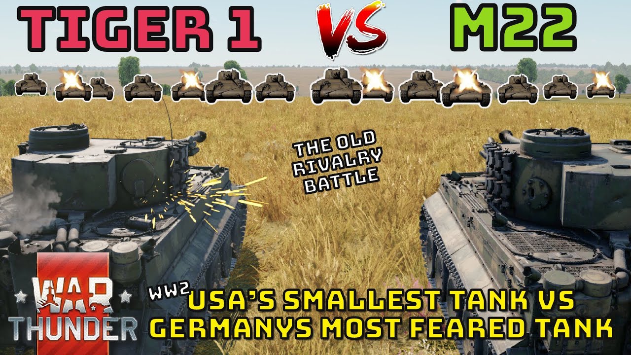 TIGER 1 VS M22 - How Many Does It Take? - WAR THUNDER