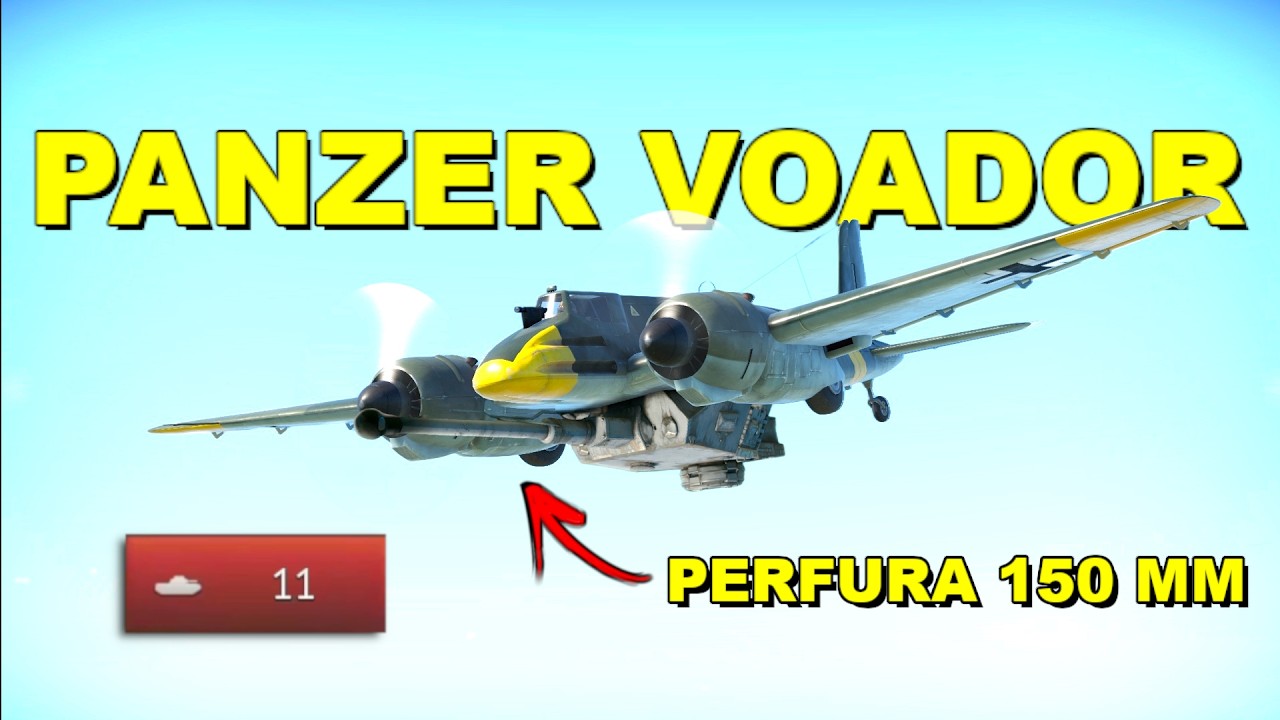 COLOCARAM UM CANHÃO DE TANQUE NESSE AVIÃO! HS 129 B3 - War Thunder 