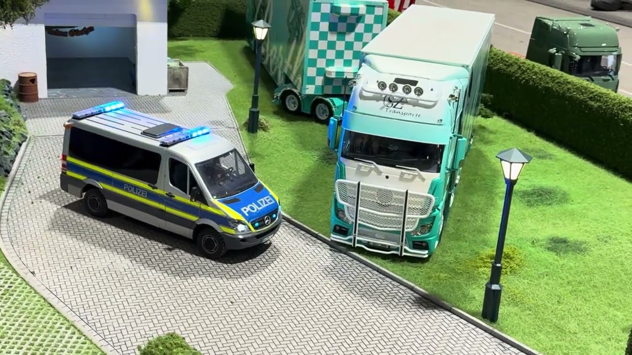 Polizeikontrolle in Erfurt Modell Leben Erfurt Messe Truck Parcour Showtrucks 2026 