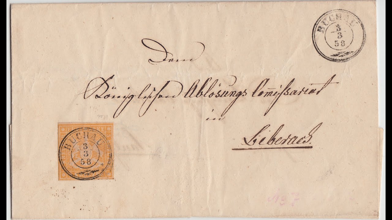 Die Zweite Briefmarken Freimarkenserie der Kreuzerzeit Altdeutschland W&uuml;rttemberg