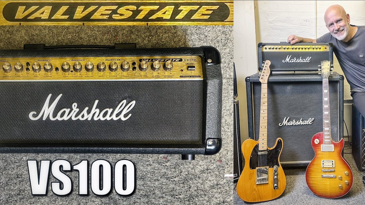 Cheap but Amazing Marshall Valvestate VS100 - Cleans, Crunch and Hi-Gain!!
