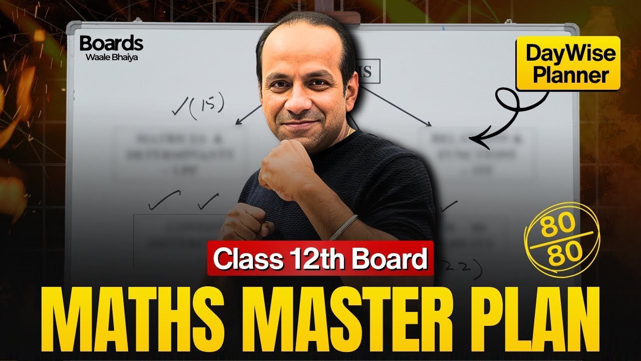Confirm 80 Marks in Maths With This Master Plan | Class 12th Board Exams 2026 | Gaurav Sharma Sir