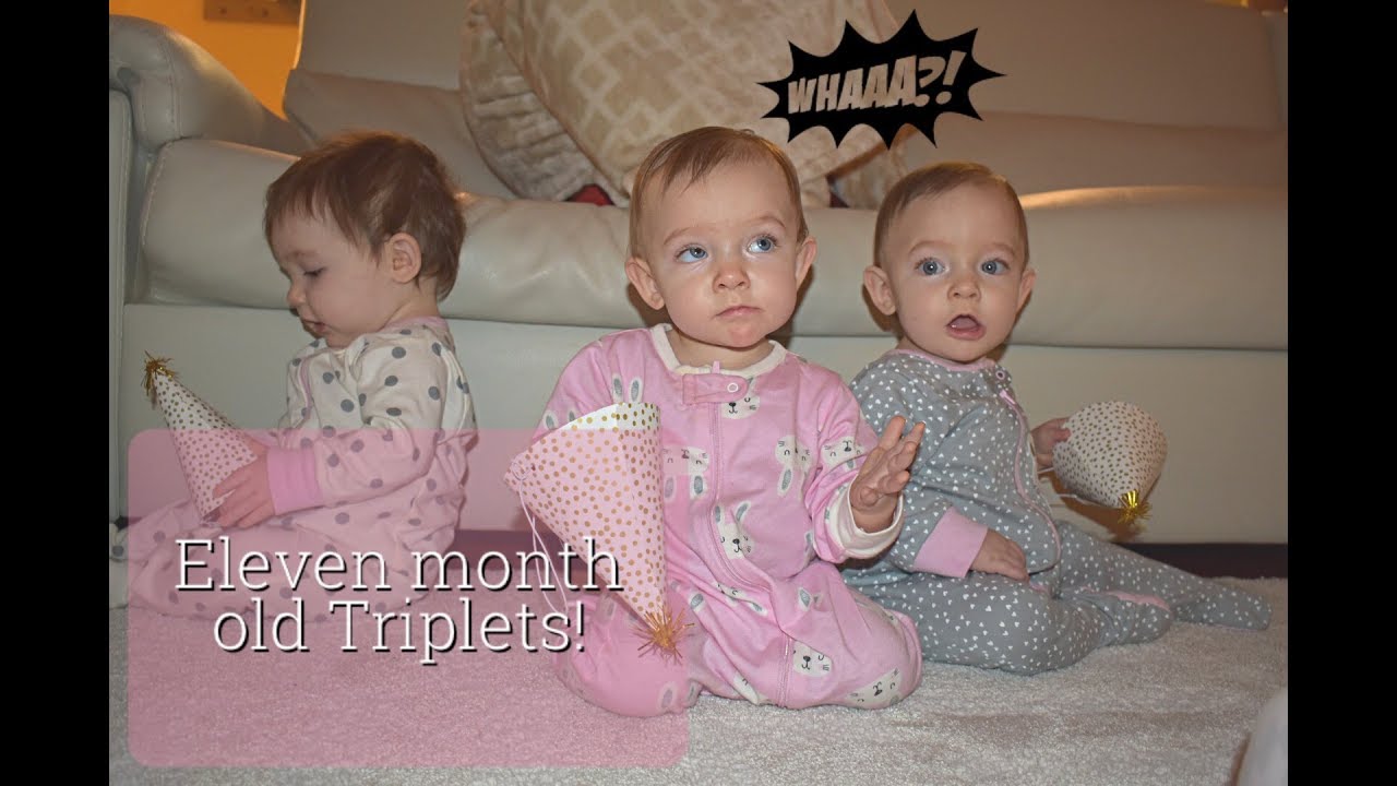 11 MONTH OLD TRIPLETS VLOG