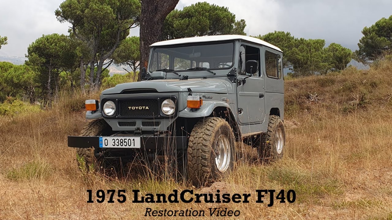 1975 LandCruiser FJ40 restoration video