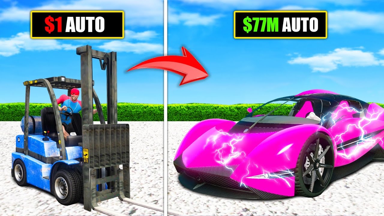 Ich UPGRADE 1€ AUTO zu 77.000.000€ AUTO in GTA 5 RP!
