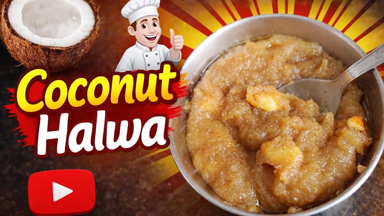 Coconut Halwa Recipe 😋| Easy Sweet Recipe 😋| Halwa Recipe 😋