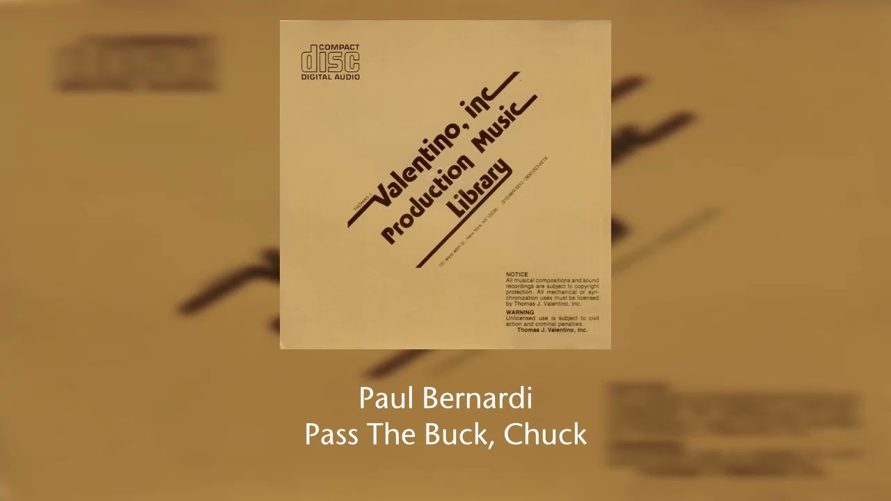 Paul Bernardi - Pass The Buck, Chuck