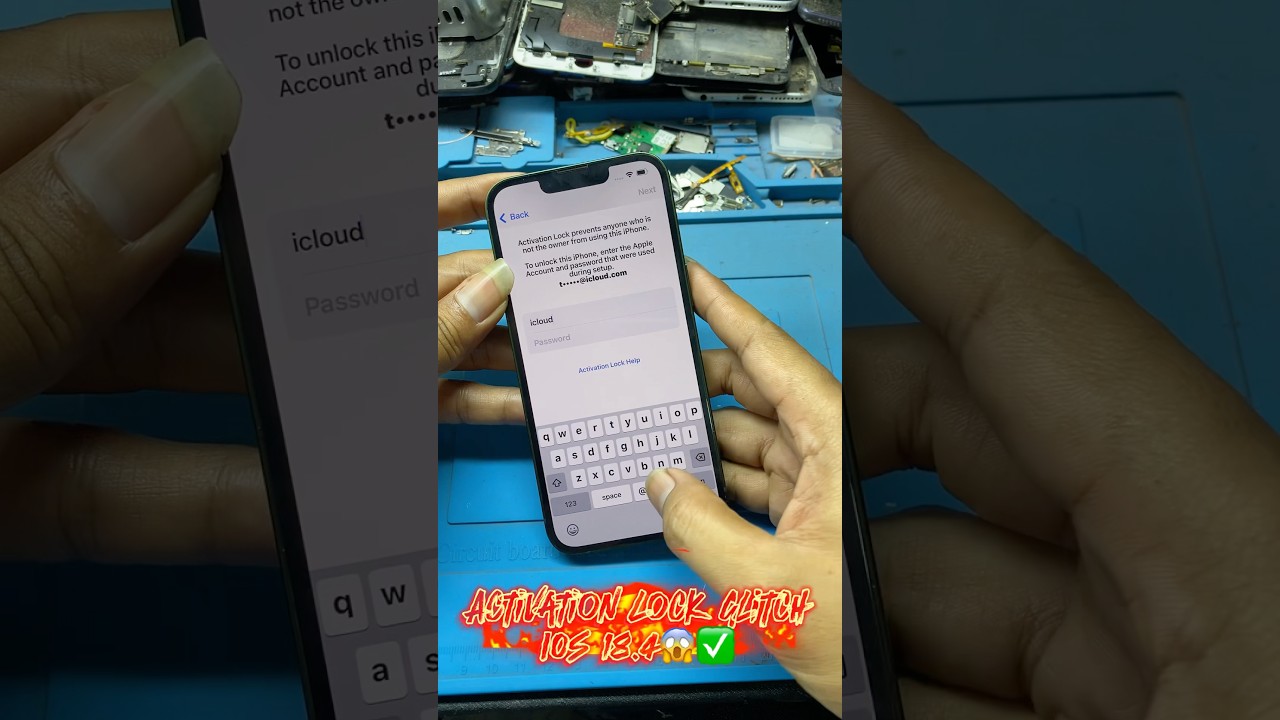 iPhone 13 iCloud Activation Lock Glitch on iOS 18.4! 😱✅ (Must See Hack!) #icloud #iphone