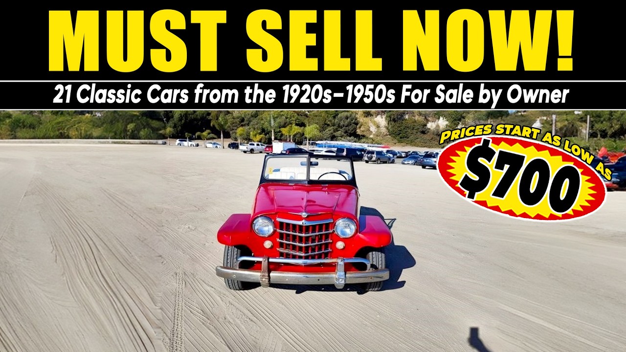 Must sell NOW! Classic Cars from the 50s and Earlier - Ready to Sell Fast!