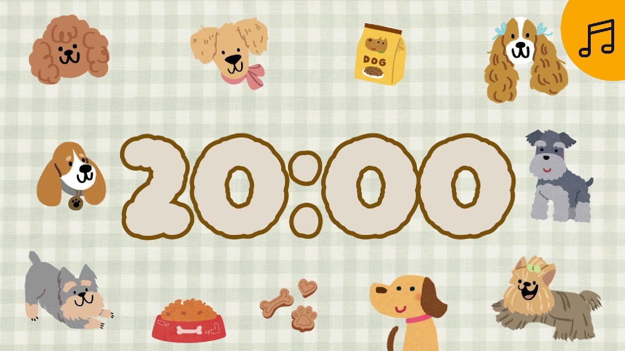20 Minute Classroom Timer Lofi & Relaxing Songs love dogs