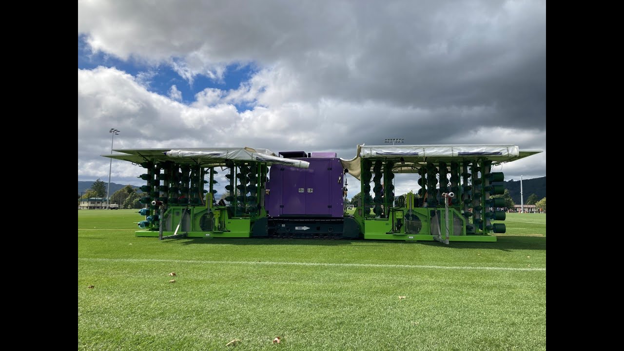 SISGrass/Mexteds hybrid stitching in the natural turf at the NZ Campus of Innovation and Sport