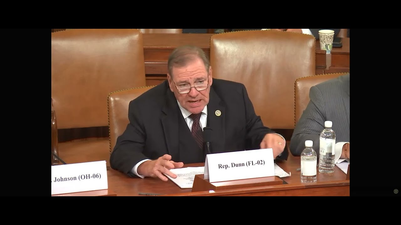 Congressman Dunn Stresses the Importance of Repatriating Our Supply Chains