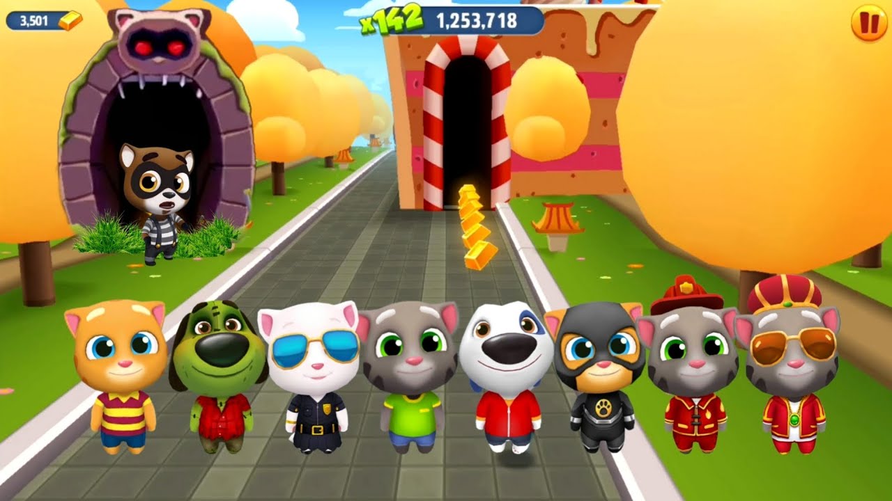 Talking Tom Gold Run - How to Unlock All Characters - Lunar New Year 2020 - Fullscreen