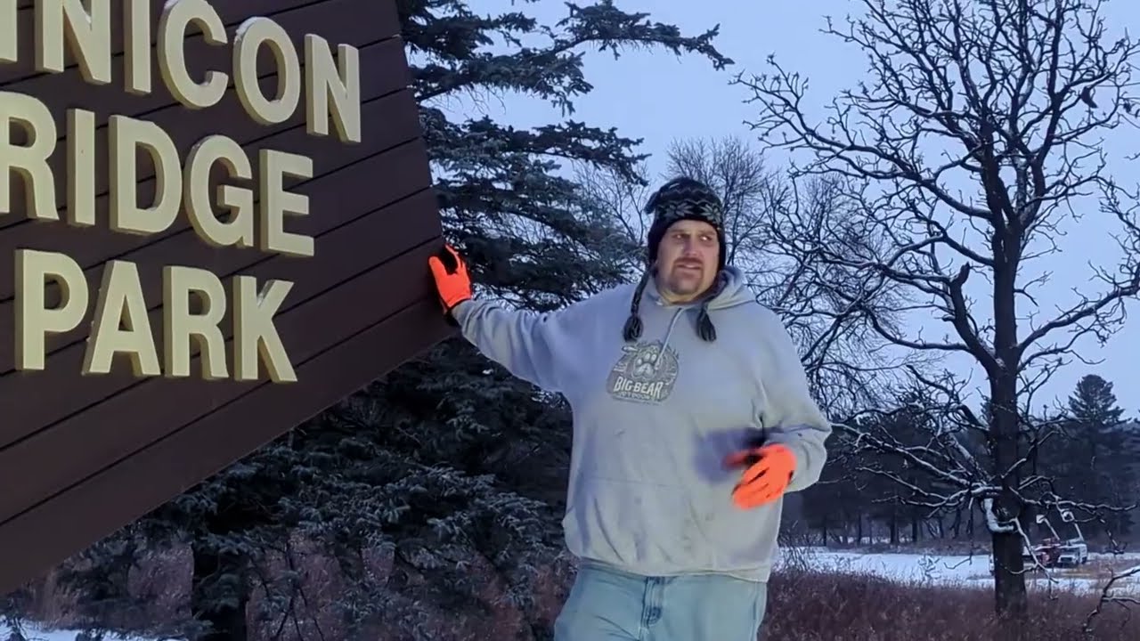 Iowa February Snow drive with fishing update and deer