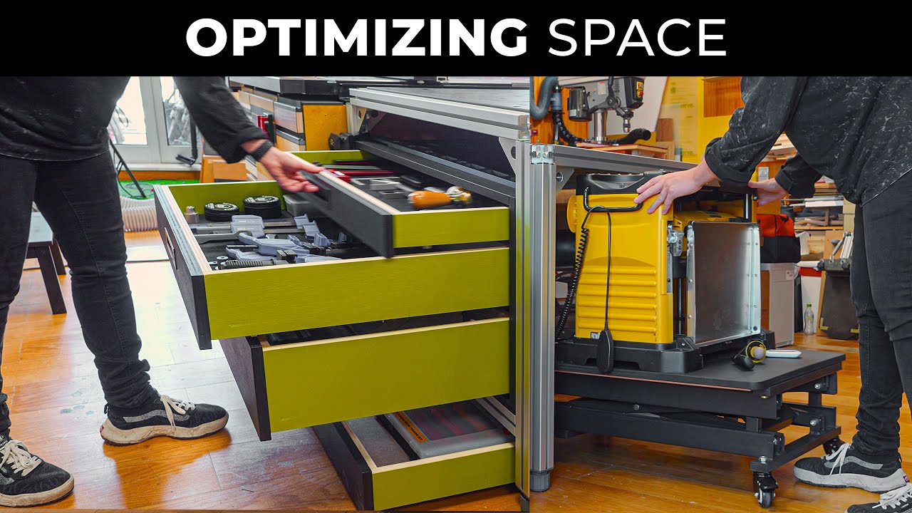 Tool Cabinet Build and Planer Movable Lifting Platform