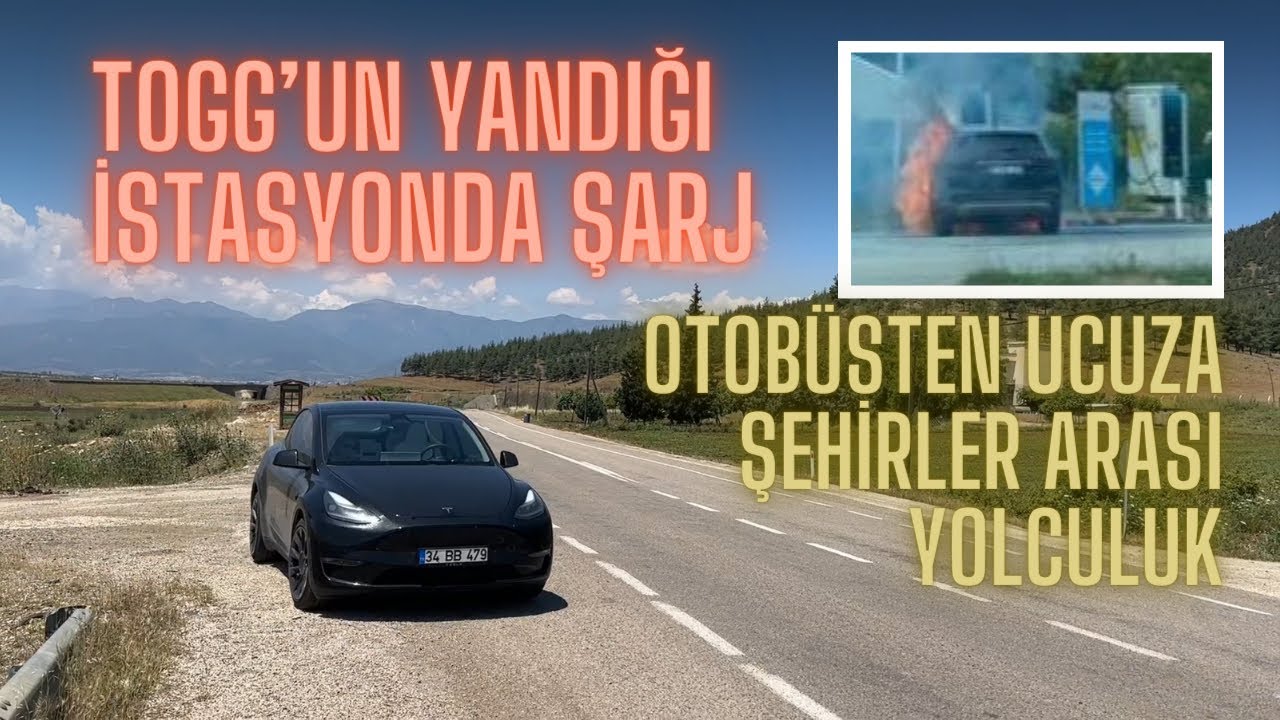 Otobüsten Daha Ucuza Şehirlerarası Yolculuk / İskenderun-Gaziantep / Yanan Togg İstasyonunda Şarj
