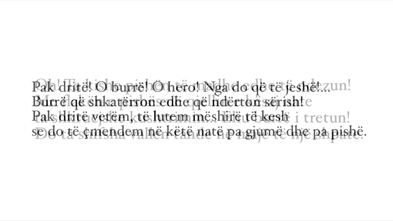 &ldquo;Nj&euml; nat&euml; pa gjum&euml;&rdquo; poezi nga Migjeni, interpreton Vangjel To&ccedil;e